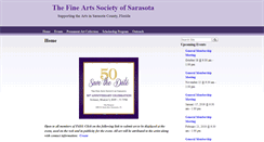 Desktop Screenshot of fineartssarasota.org