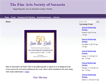 Tablet Screenshot of fineartssarasota.org